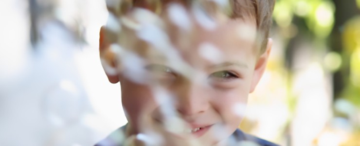 Boy with bubbles