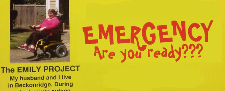 Flyer for The Emily Project: Emergency, Are You Ready?