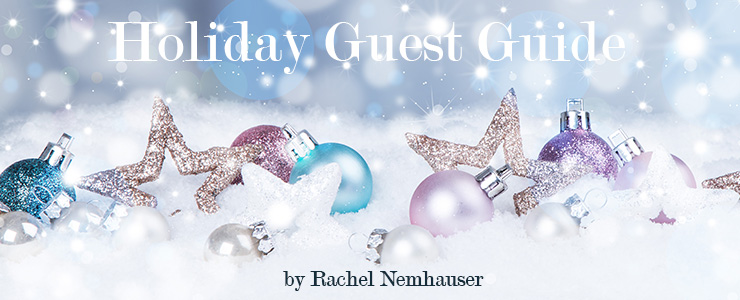 Holiday background with blue baubles,snow and snowflakes