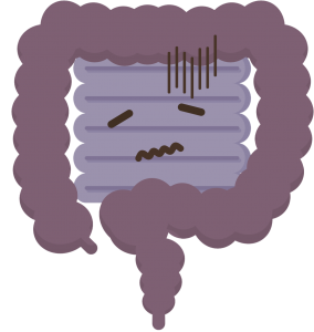 illustration of a sad bowel