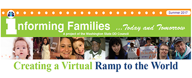 Summer 2017 Newsletter banner with headline Creating a Virtual Ramp to the World
