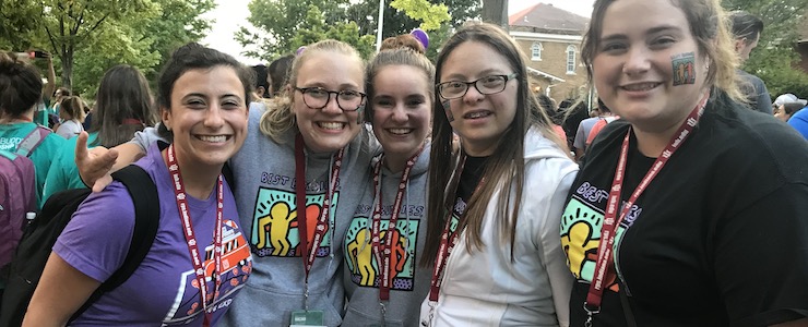 (L-R) Erica Brody, Grace Goldman, Laurel Freedman, Devon Adelman, Molly McCabe at Best Buddies 2018 Leadership Conference.