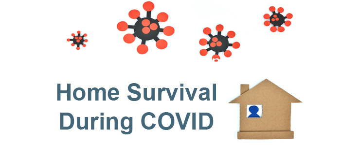 Silhouette of a person inside house during coronavirus pandemic. Stay home, keep safe, quarantine and isolation. Cardboard cutout.