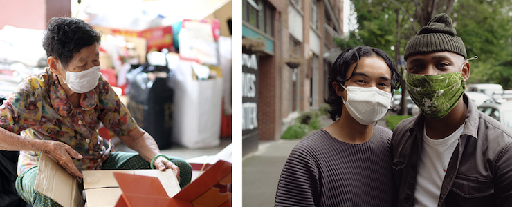 Montage of immigrants wearing face masks. Text below images reads: What is the Washington COVID-19 Immigrant Relief Fund? We are immigrants taking care of each other. This COVID-19 emergency relief fund was created by and for immigrants.